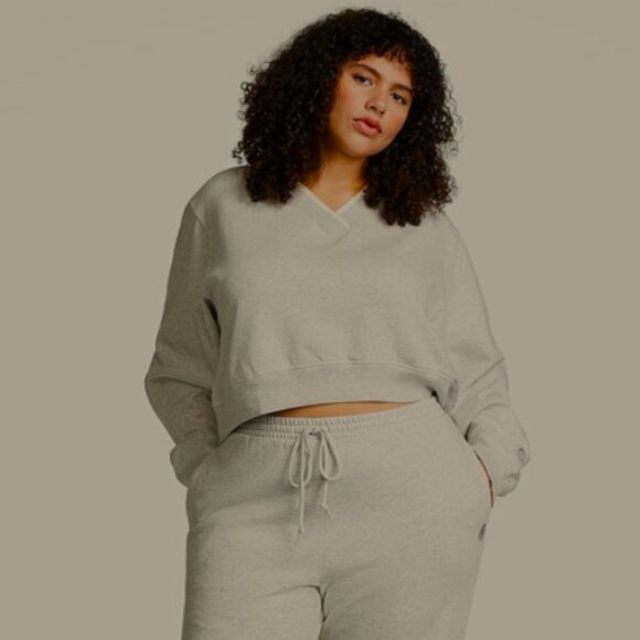 PINK Victoria's Secret Premium Gray Fleece Pullovet Sweatshirt XXL NWT - Picture 1 of 7